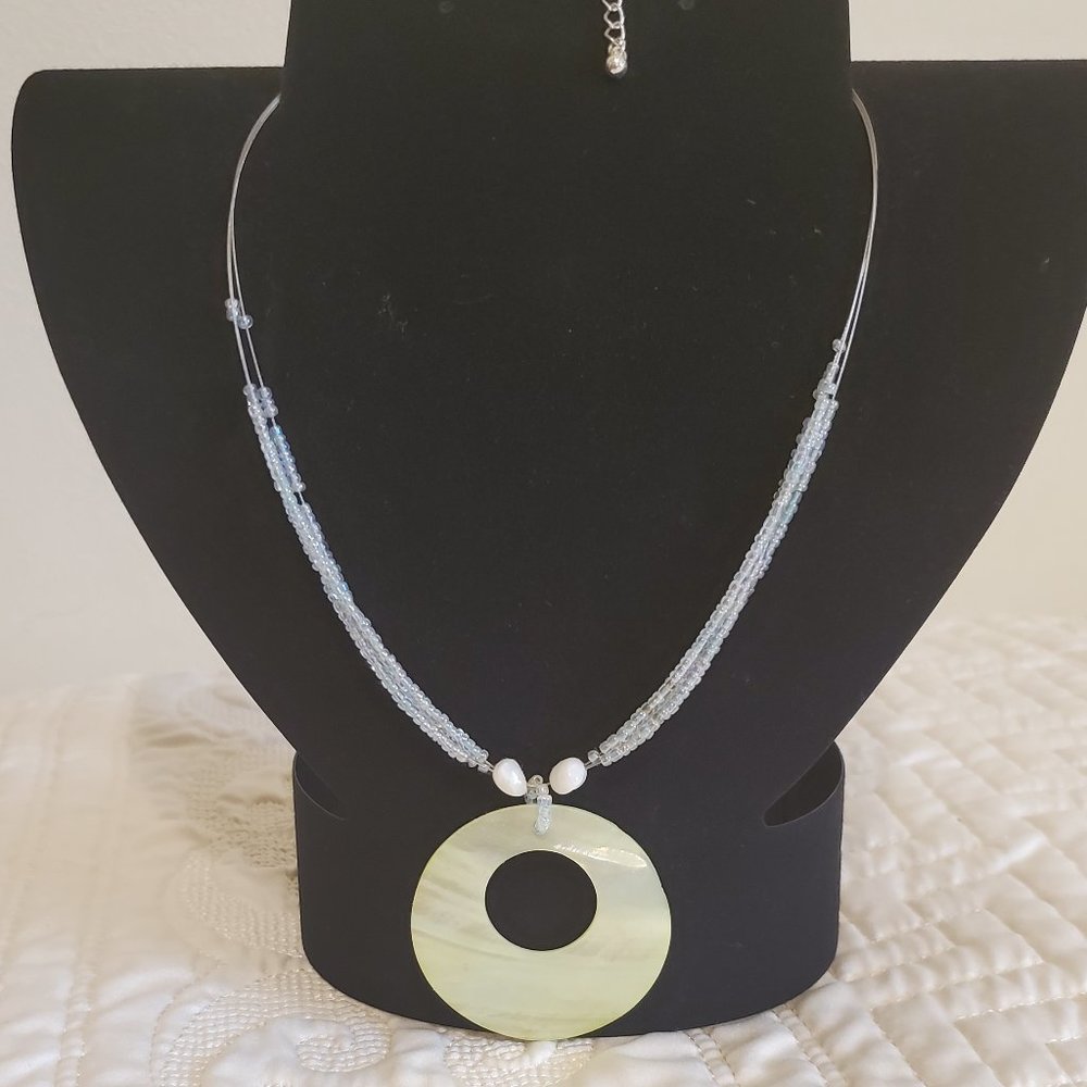 Shell & Beaded Necklace 15-18"